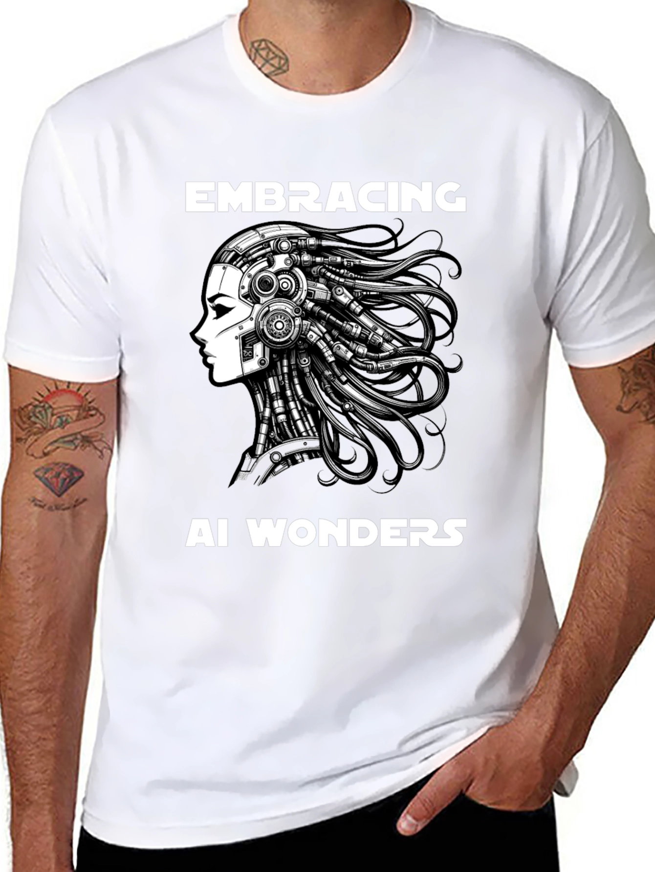 AI Wonders Graphic T-Shirt - Embrace the Future