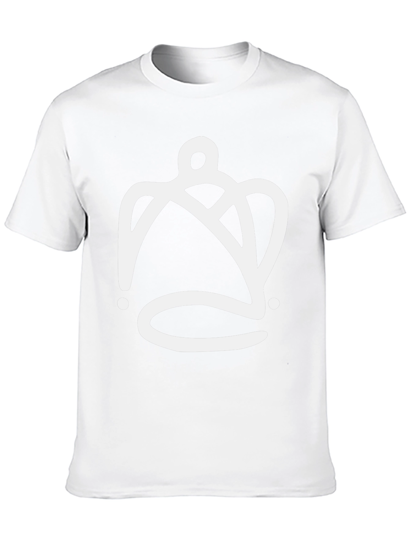 Abstract Crown Graphic Tee - Mens Black T-Shirt