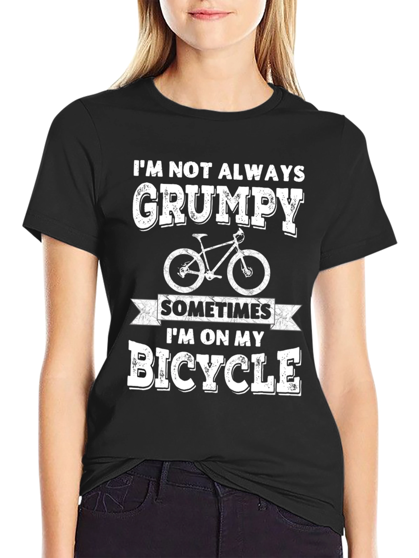 Grumpy Bicycle T-Shirt - Cycling Humor Tee