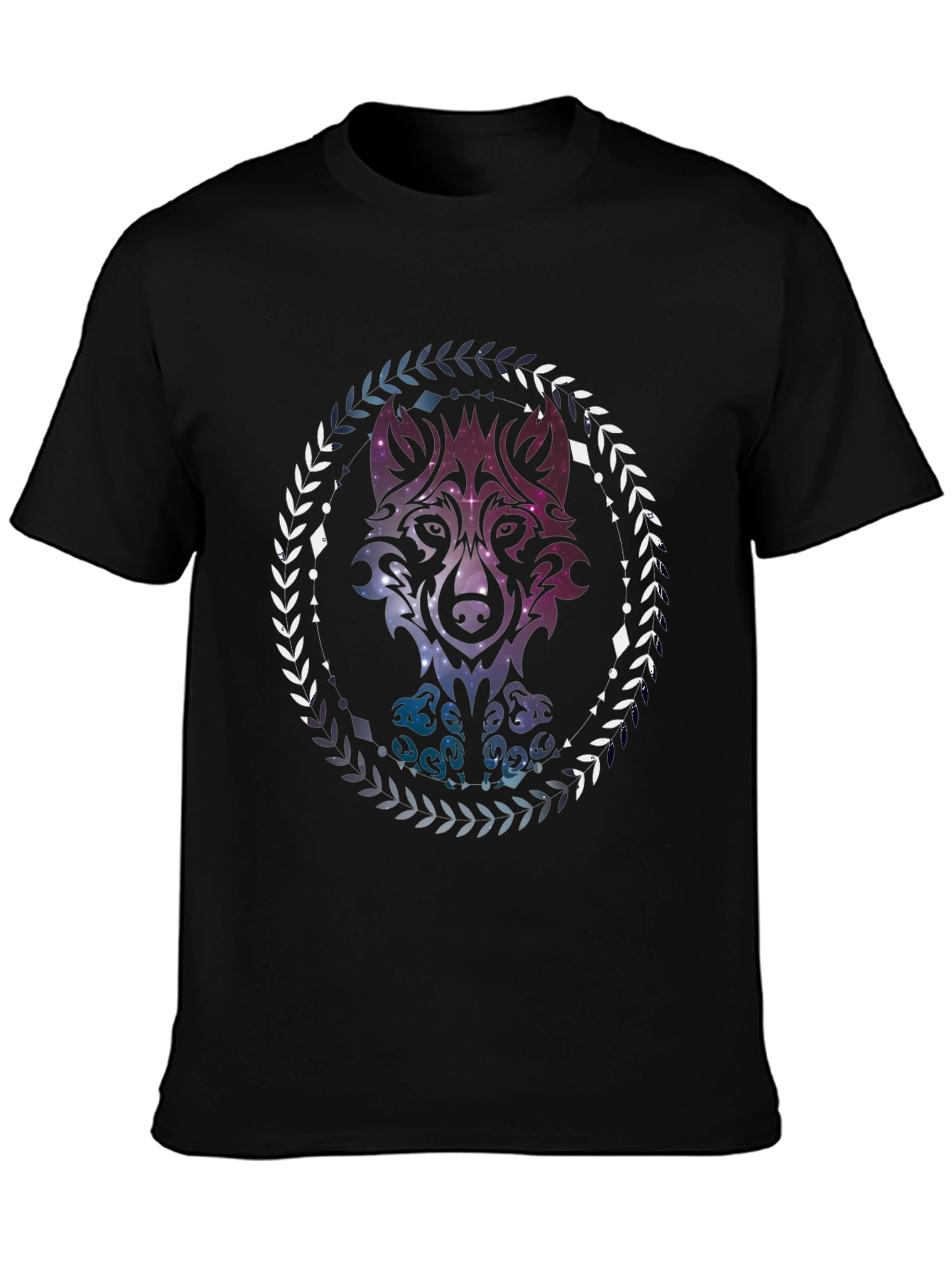 Wolf Galaxy T-Shirt - Artistic Graphic Tee