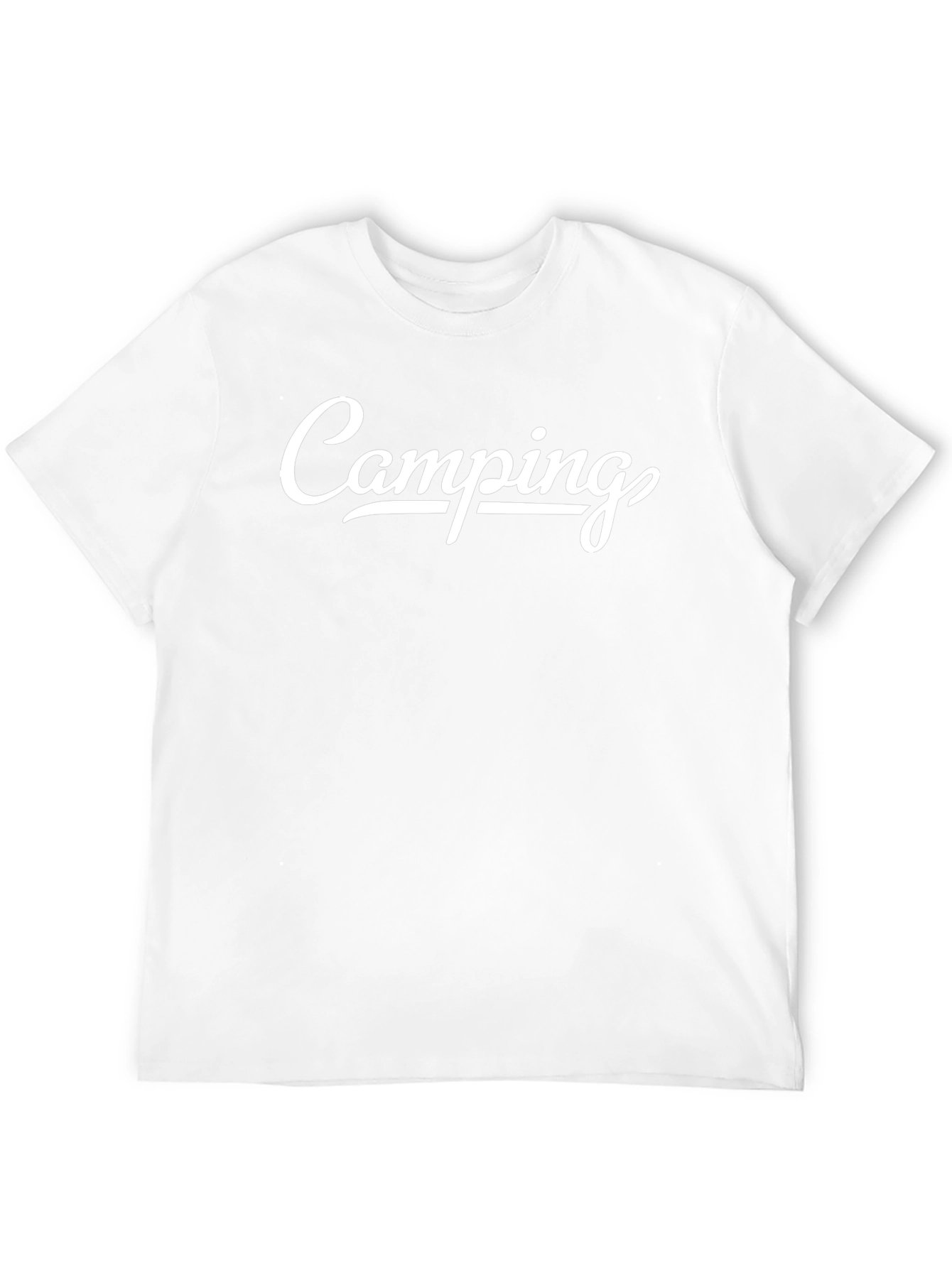 Camping Graphic Tee - Black Cotton T-Shirt