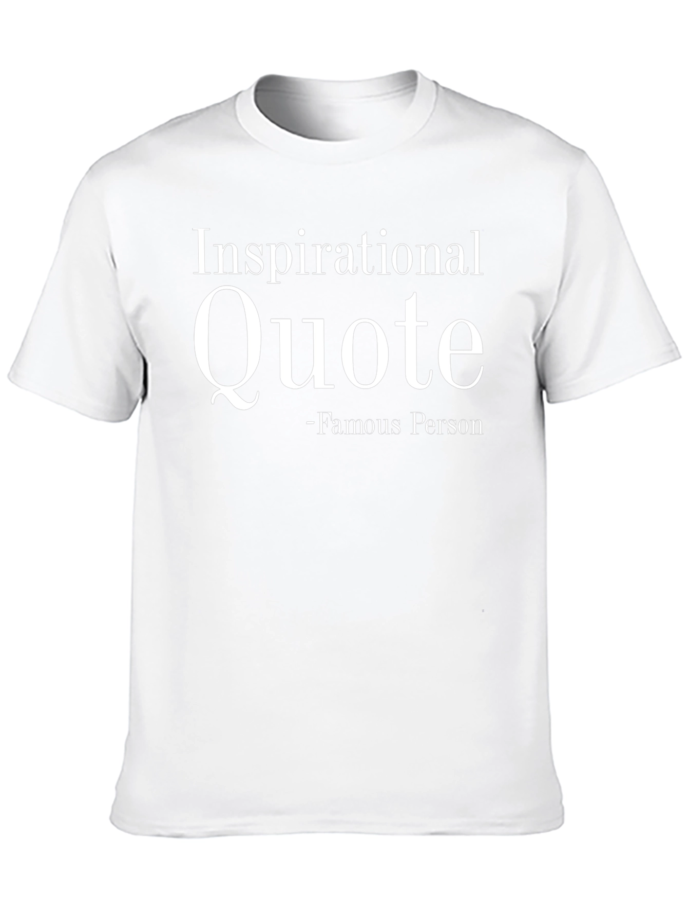 Inspirational Quote T-Shirt - Unisex Black Tee