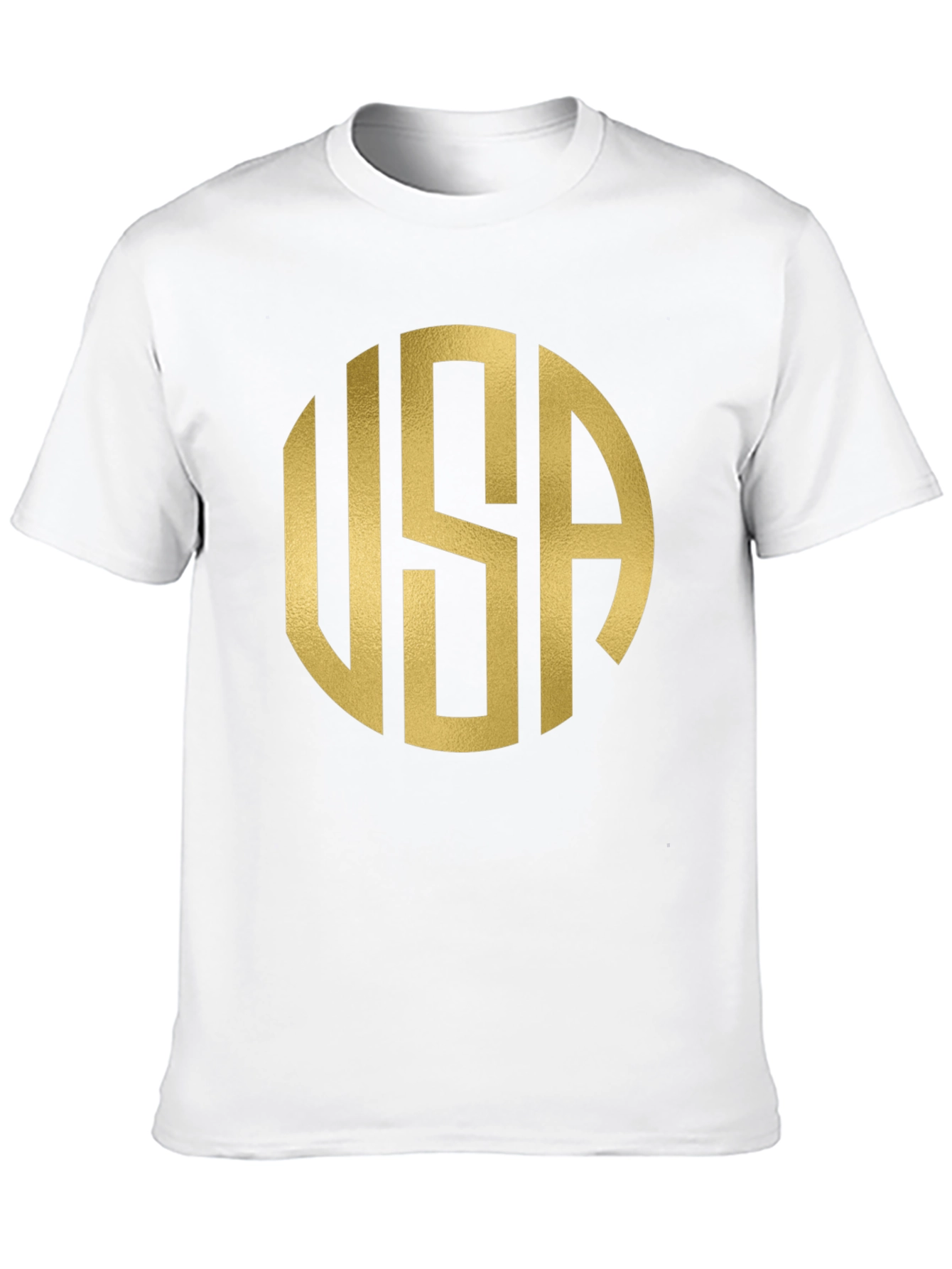 USA Circle Graphic T-Shirt - Black