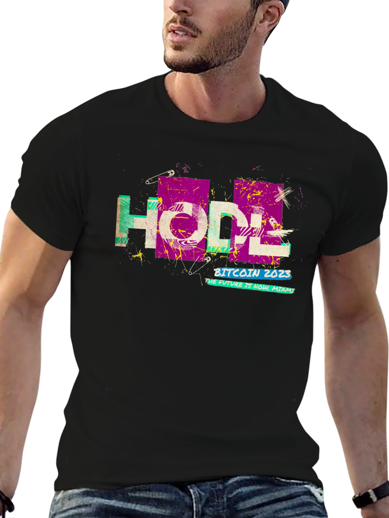 HODL Bitcoin 2023 Black Graphic Tee