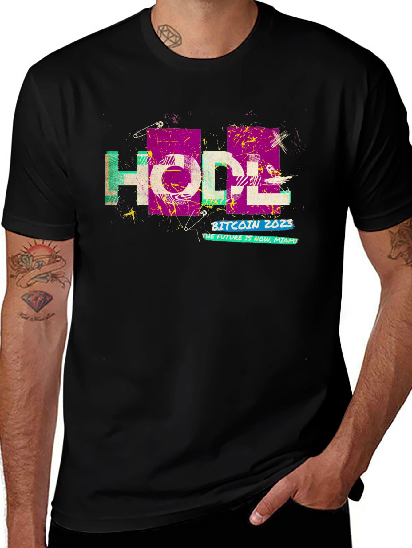 HODL Bitcoin 2023 Black Graphic Tee