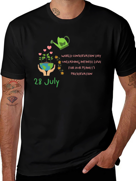 World Conservation Day T-Shirt - Unisex Black Tee