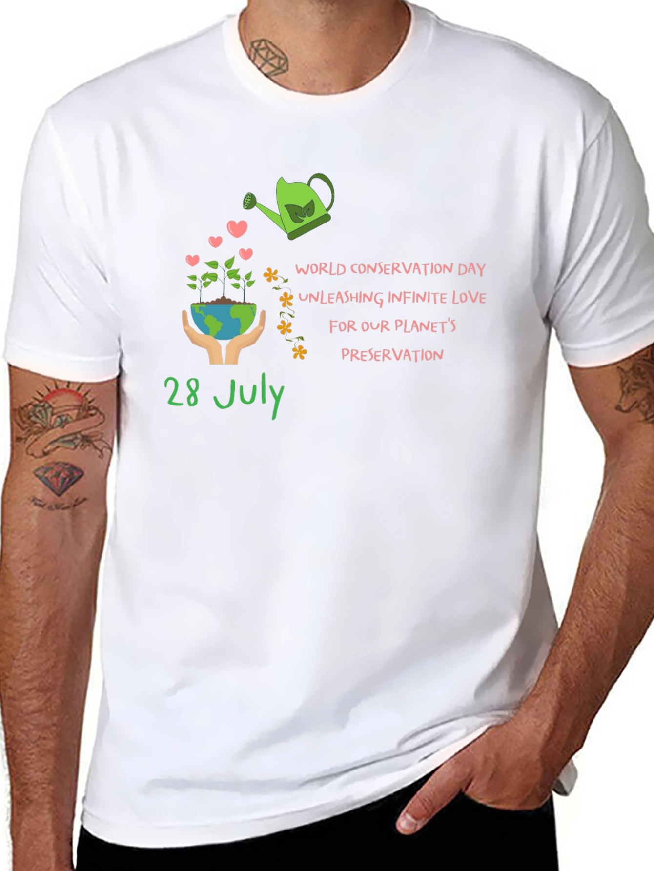 World Conservation Day T-Shirt - Unisex Black Tee