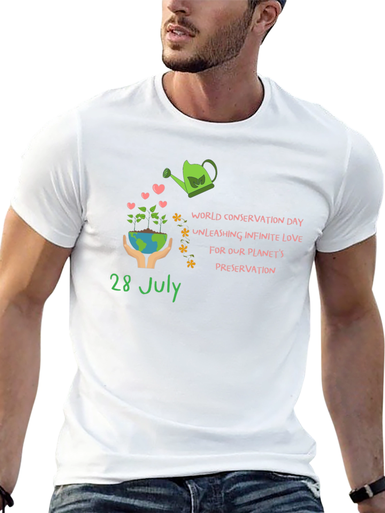 World Conservation Day T-Shirt - Unisex Black Tee