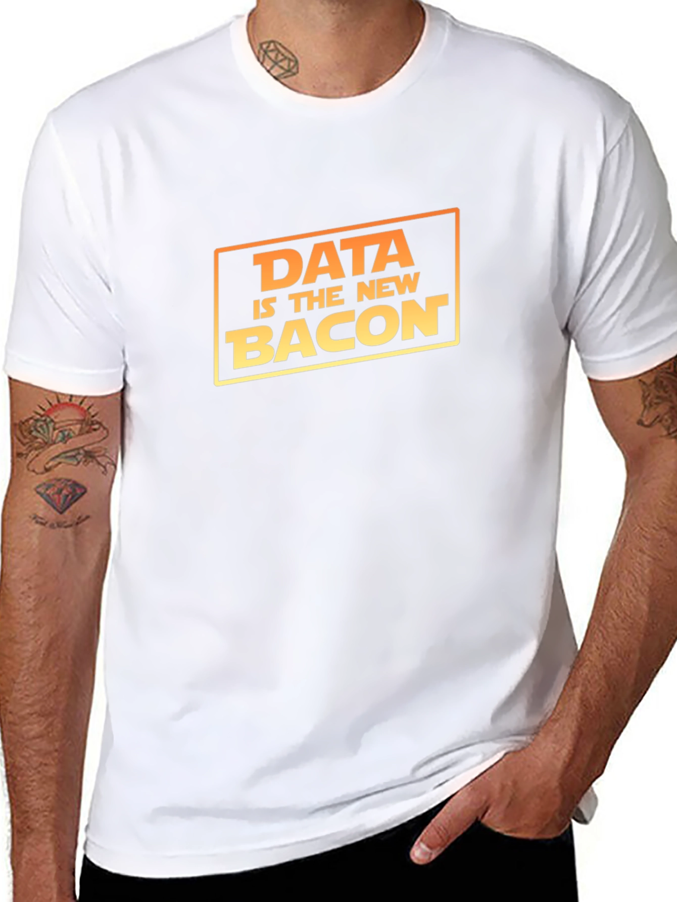 Data Is The New Bacon Graphic T-Shirt