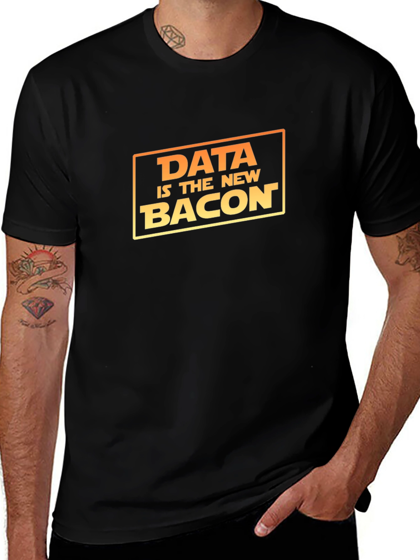 Data Is The New Bacon Graphic T-Shirt