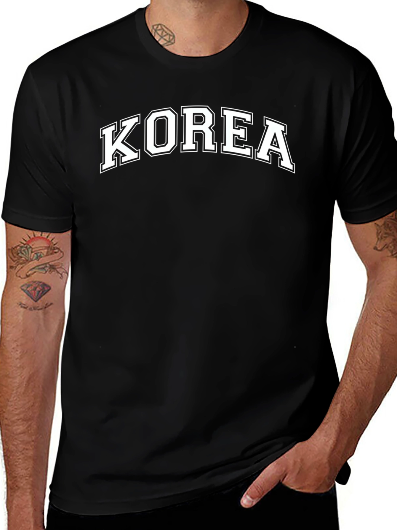 Korea Graphic Tee - Classic Black T-Shirt