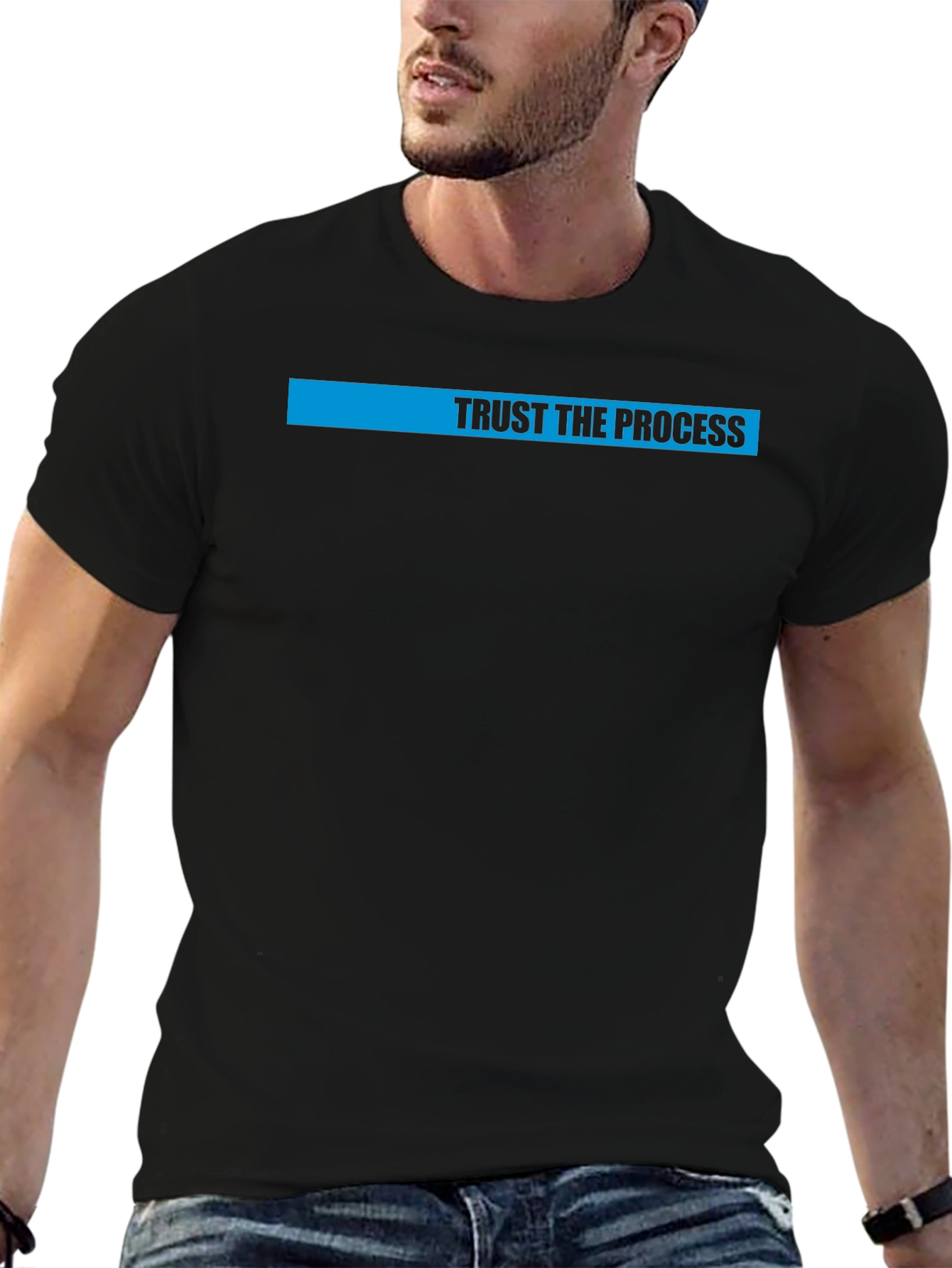 Trust the Process Graphic Tee - Black