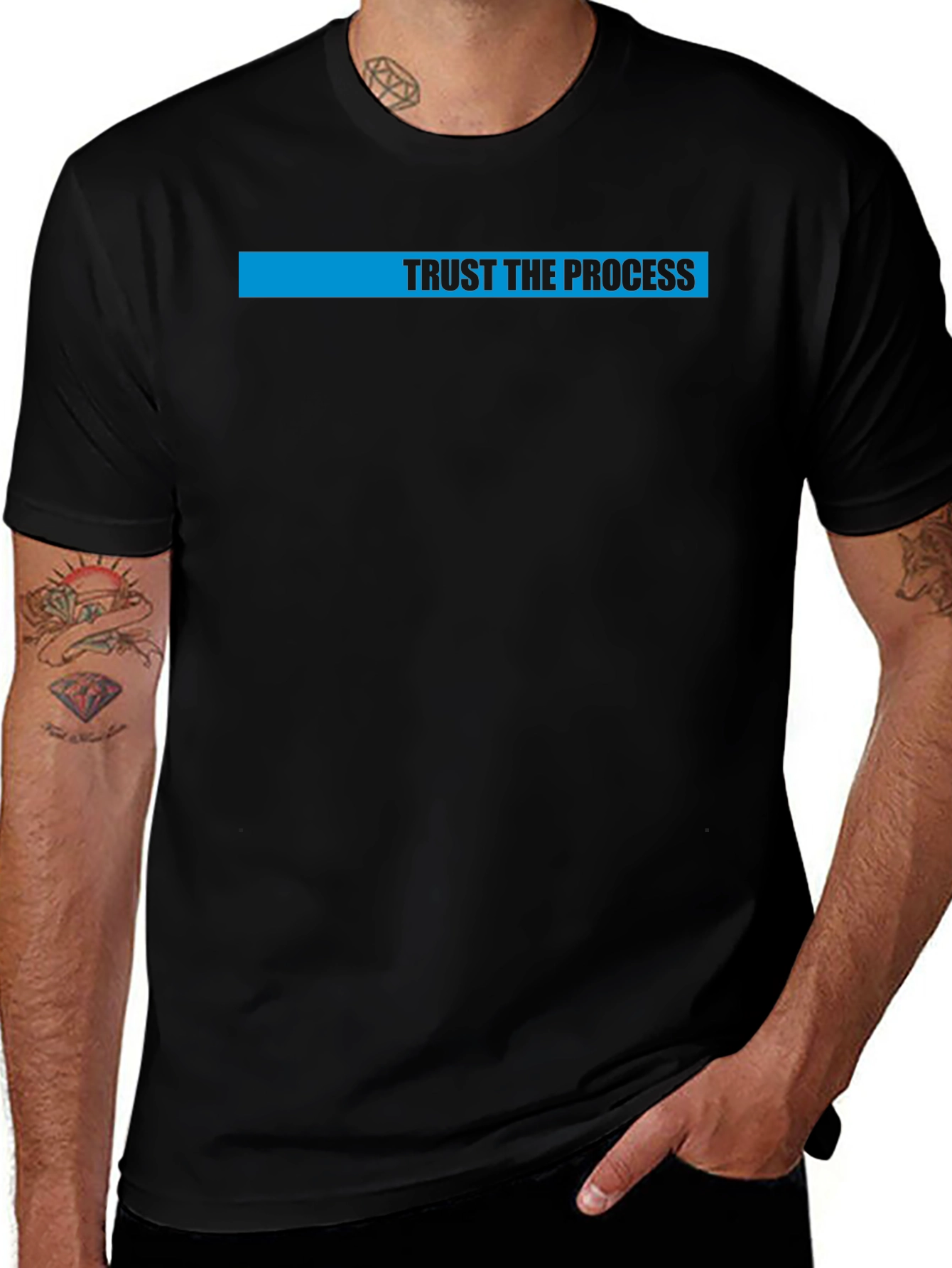 Trust the Process Graphic Tee - Black