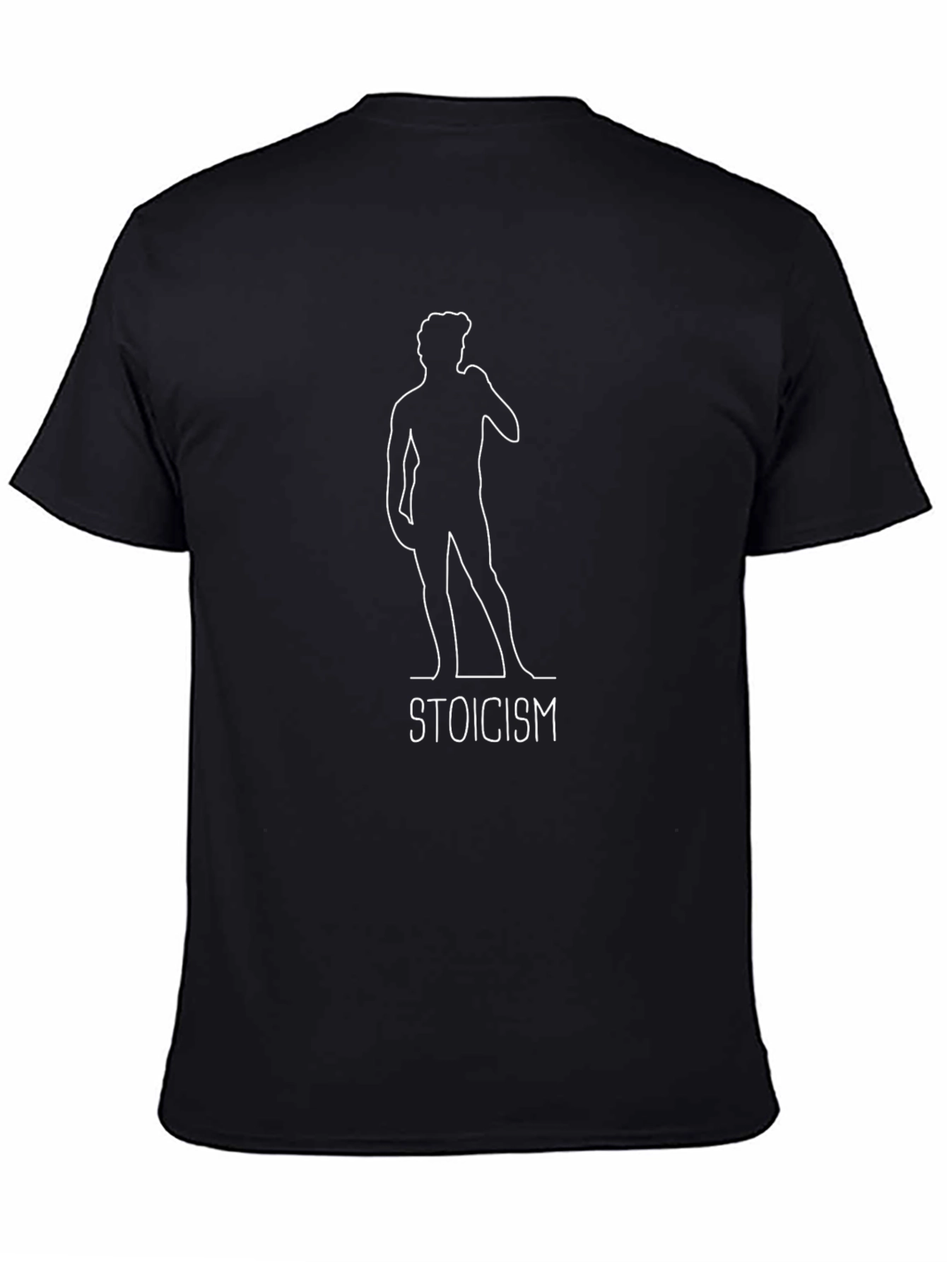 Stoicism Tee - David Silhouette Black T-Shirt