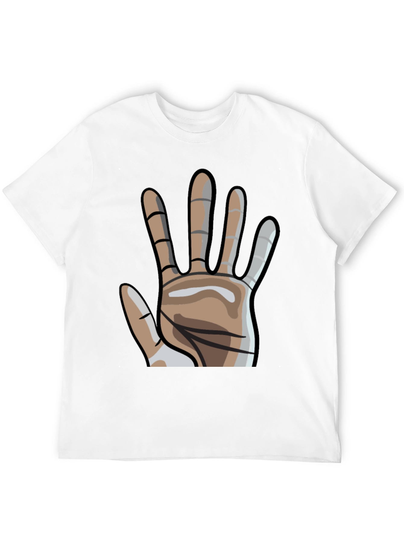 Hand Graphic Tee - Stylish Novelty T-Shirt