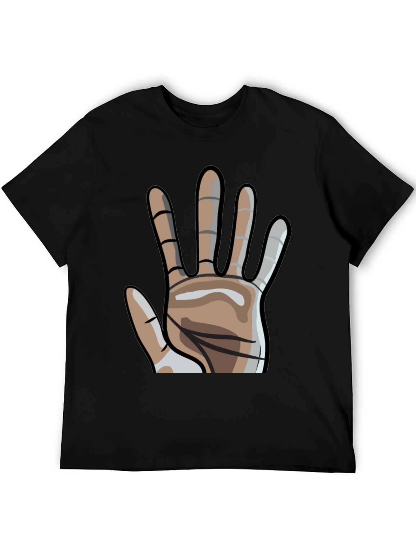 Hand Graphic Tee - Stylish Novelty T-Shirt