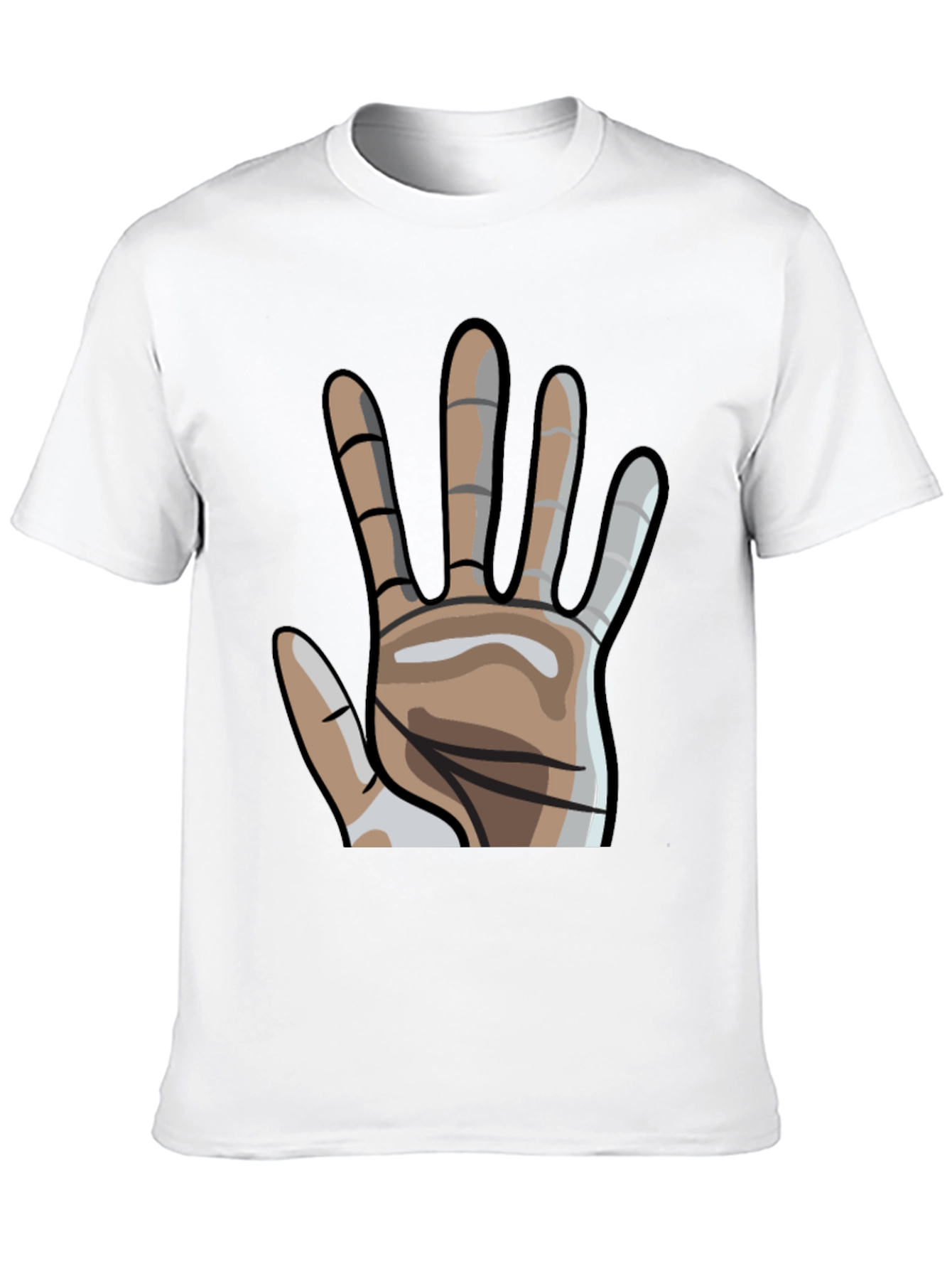 Hand Graphic Tee - Stylish Novelty T-Shirt