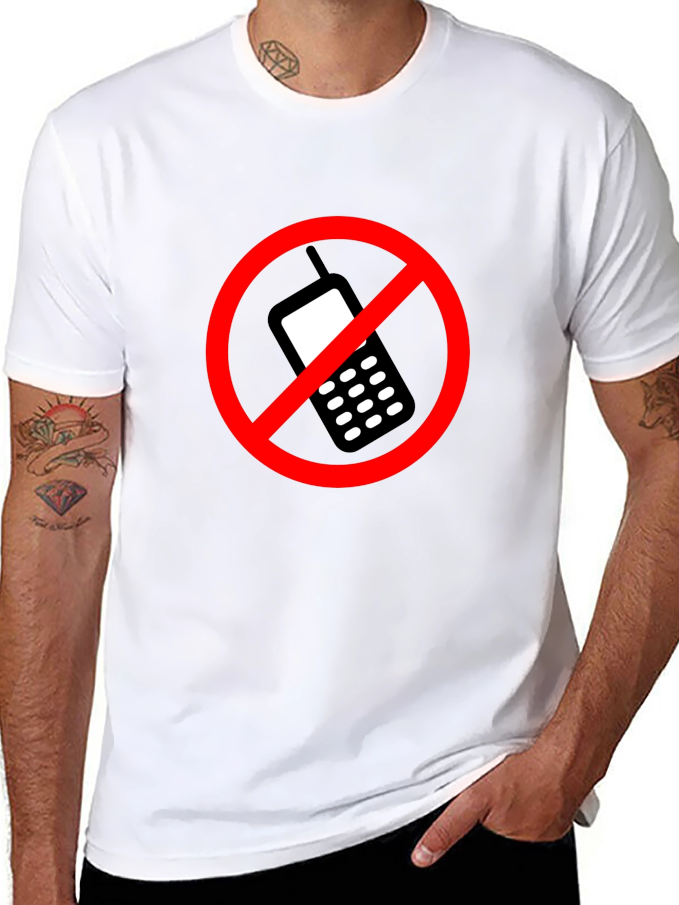 No Cell Phone T-Shirt