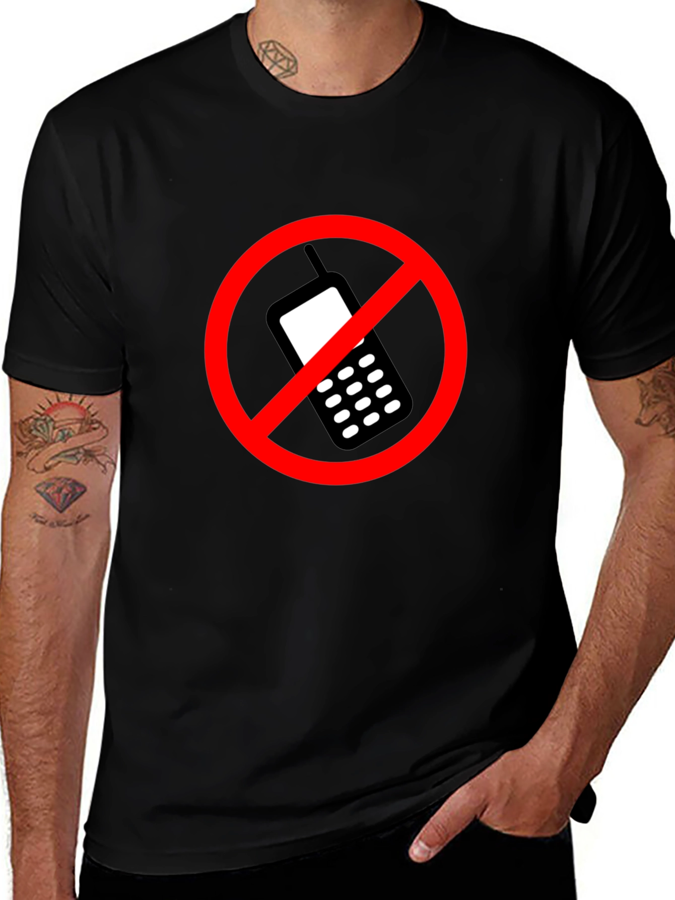 No Cell Phone T-Shirt