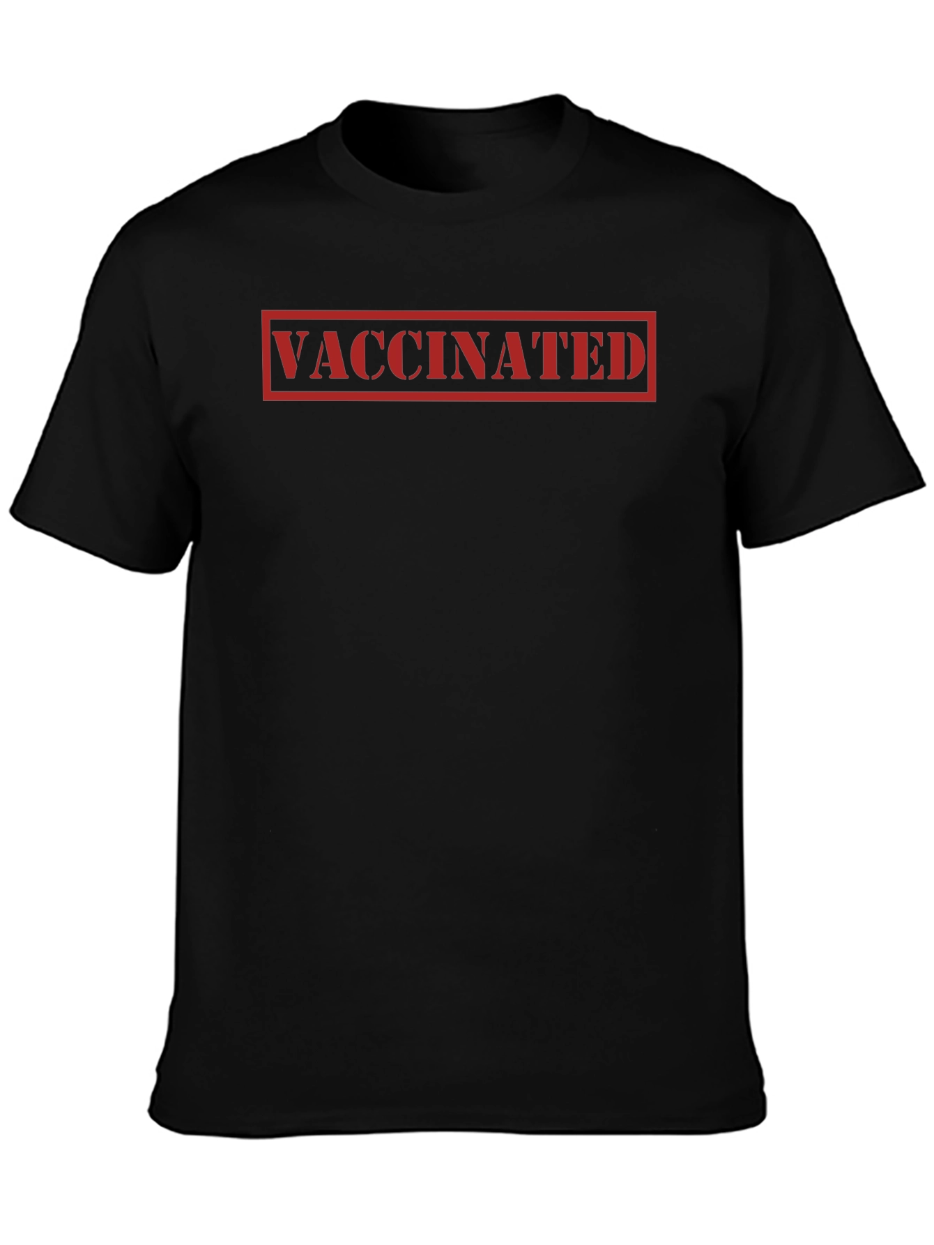 Vaccinated Statement Tee - Black