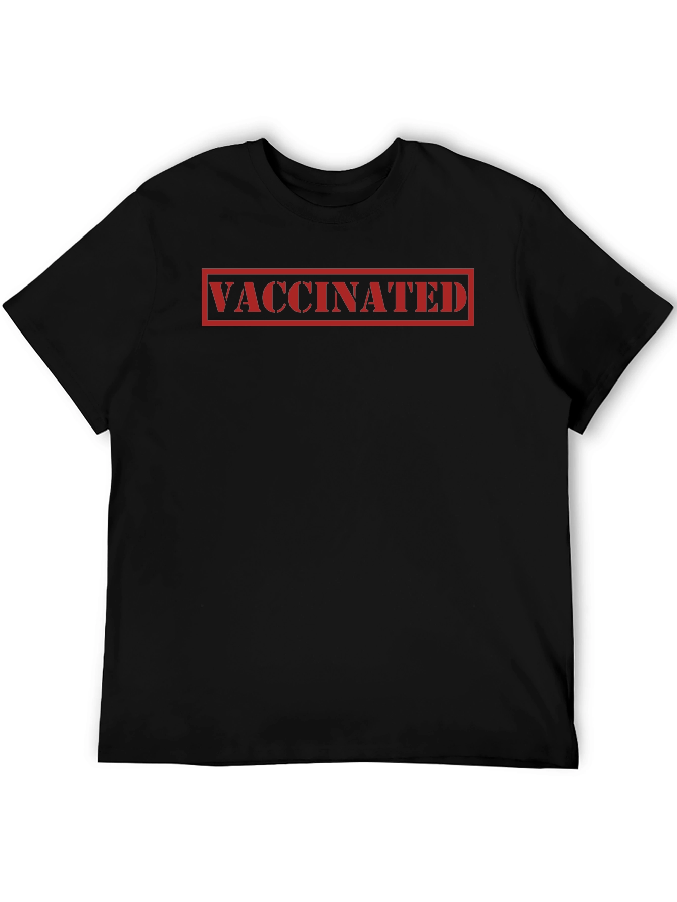 Vaccinated Statement Tee - Black