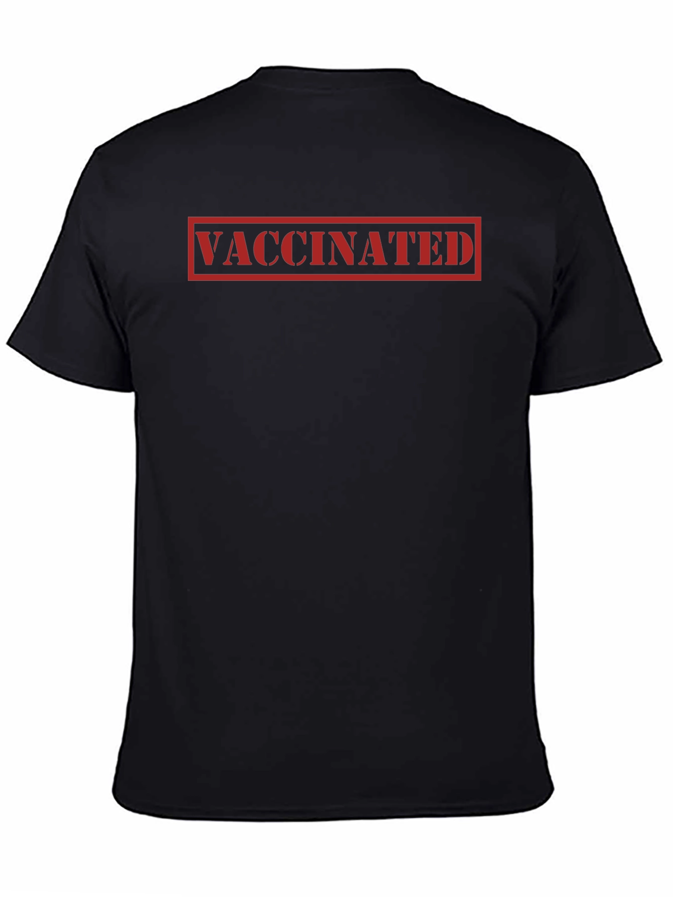 Vaccinated Statement Tee - Black