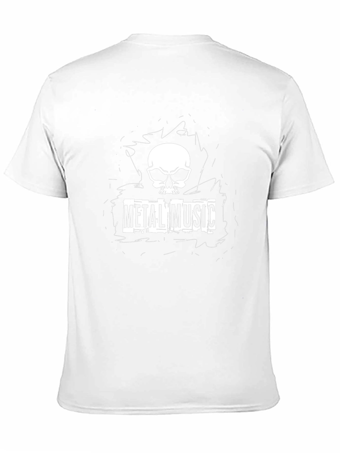 Metal Music Skull T-Shirt - Black