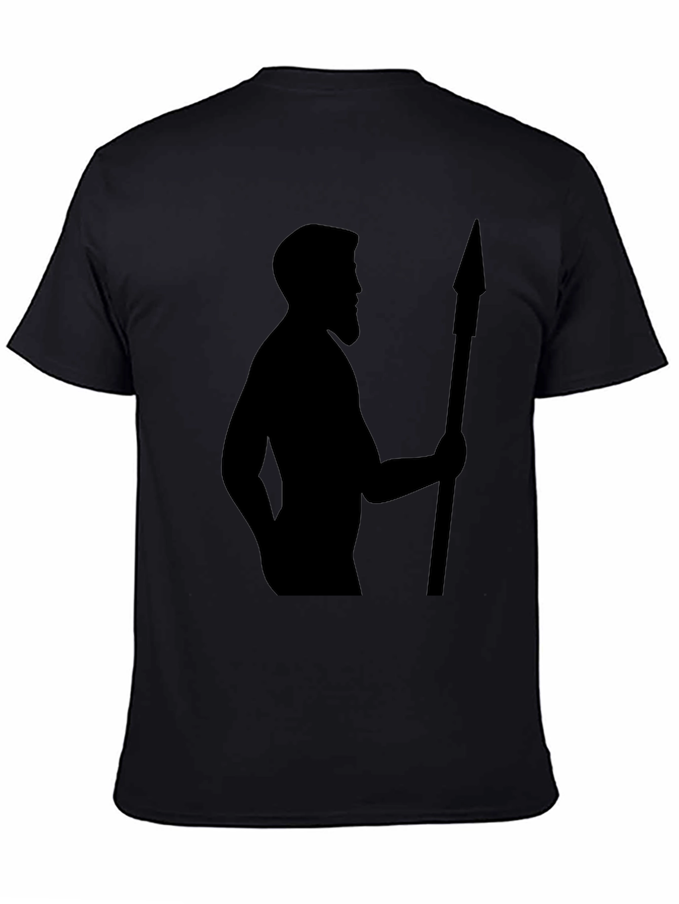 Spartan Silhouette Graphic Tee - Black