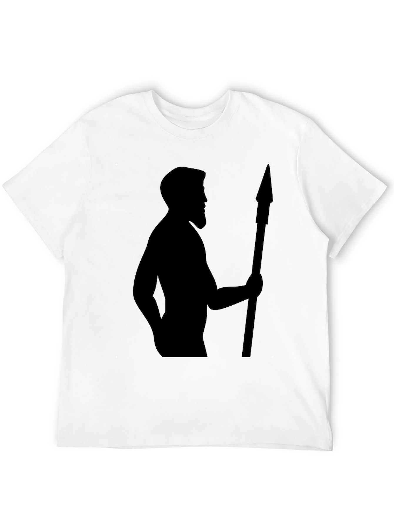 Spartan Silhouette Graphic Tee - Black