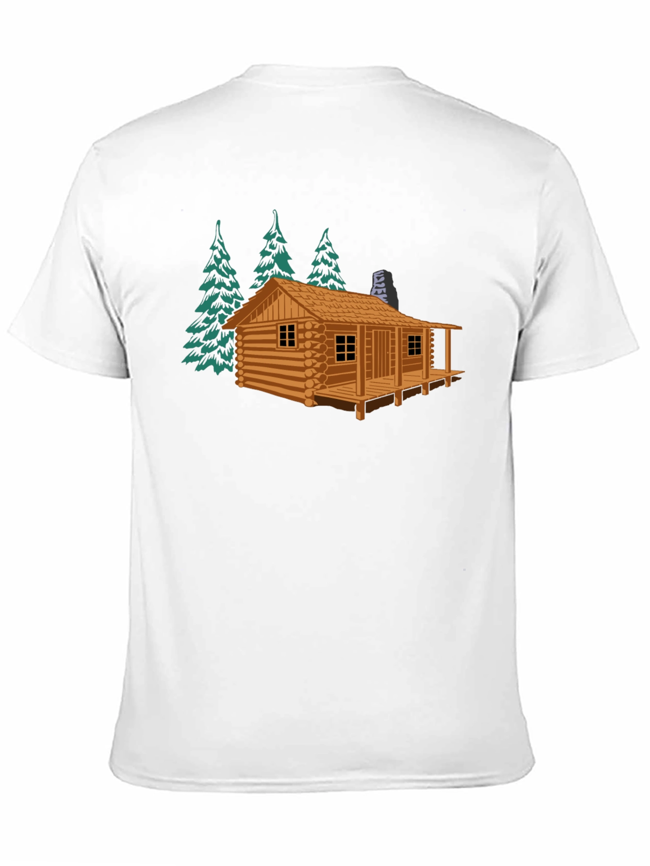 Cabin & Trees Graphic Tee - Cozy Style