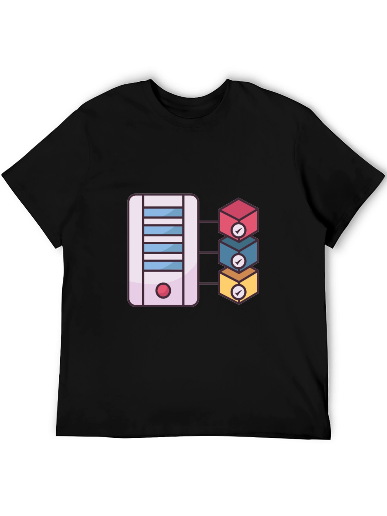 Server Rack T-Shirt: Cloud Computing Design