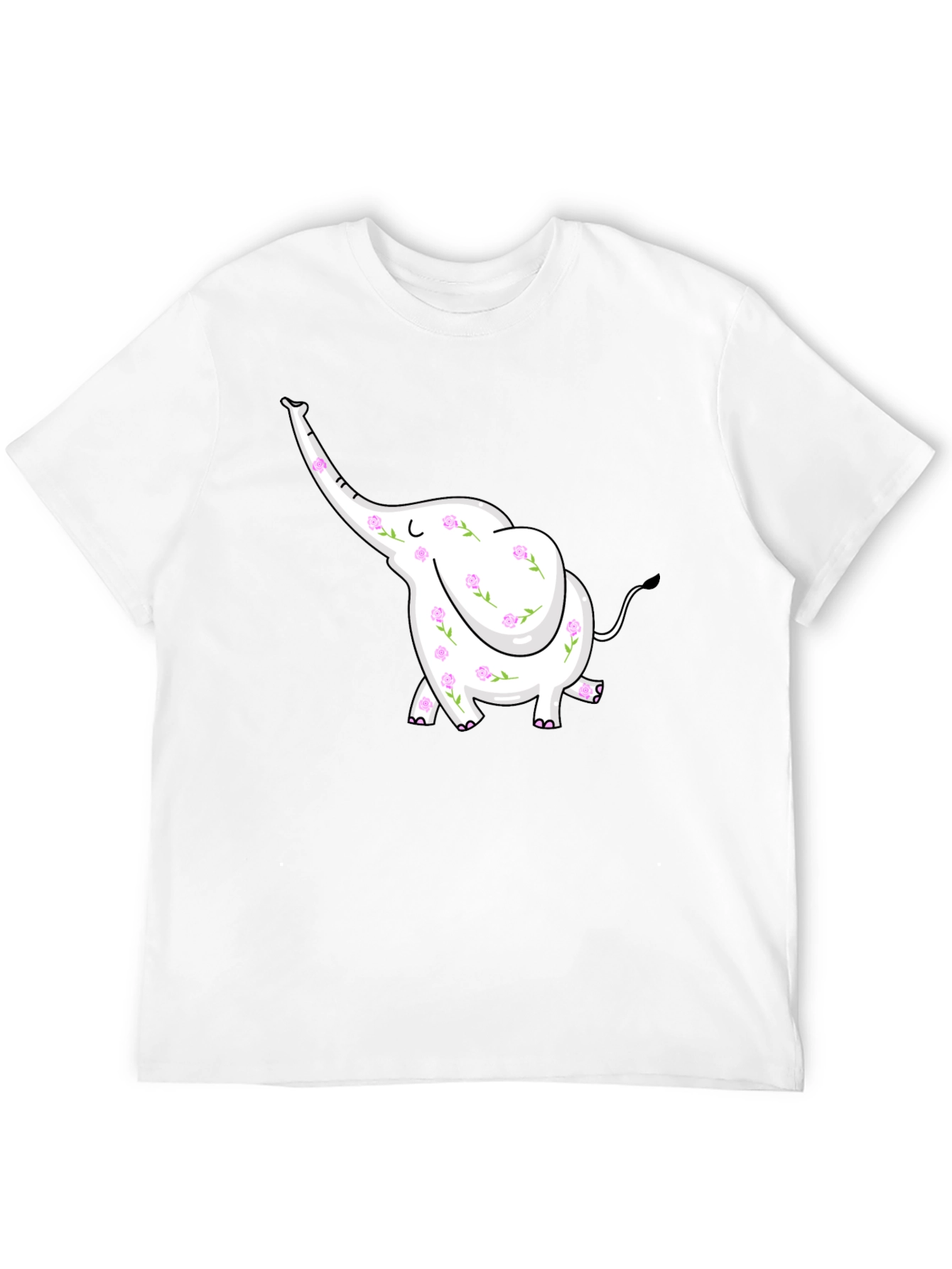 Floral Elephant Graphic Tee