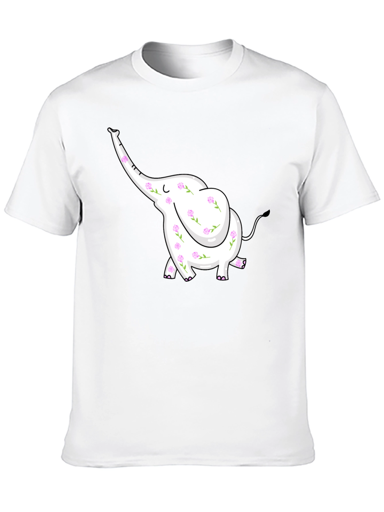 Floral Elephant Graphic Tee