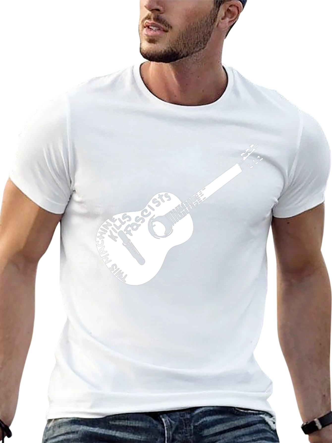 This Machine Kills Fascists Guitar Graphic Tee