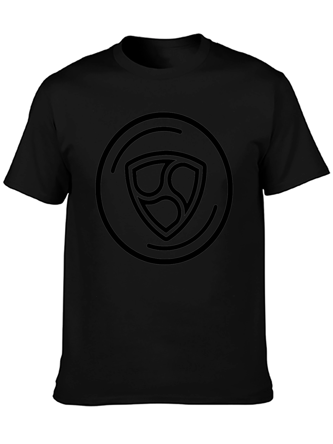 Black NEM Logo Graphic Tee - Crypto Fashion