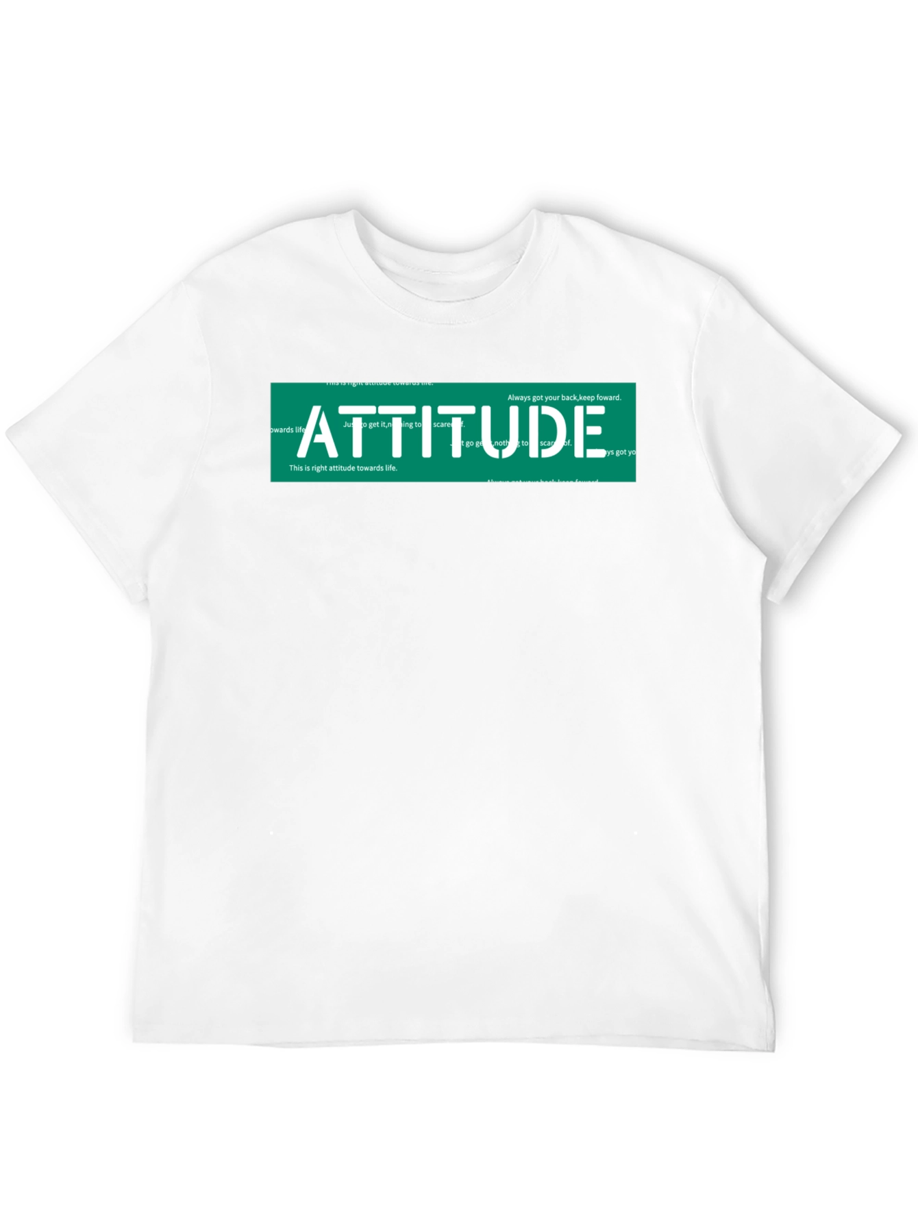 Attitude Graphic Print Black T-Shirt