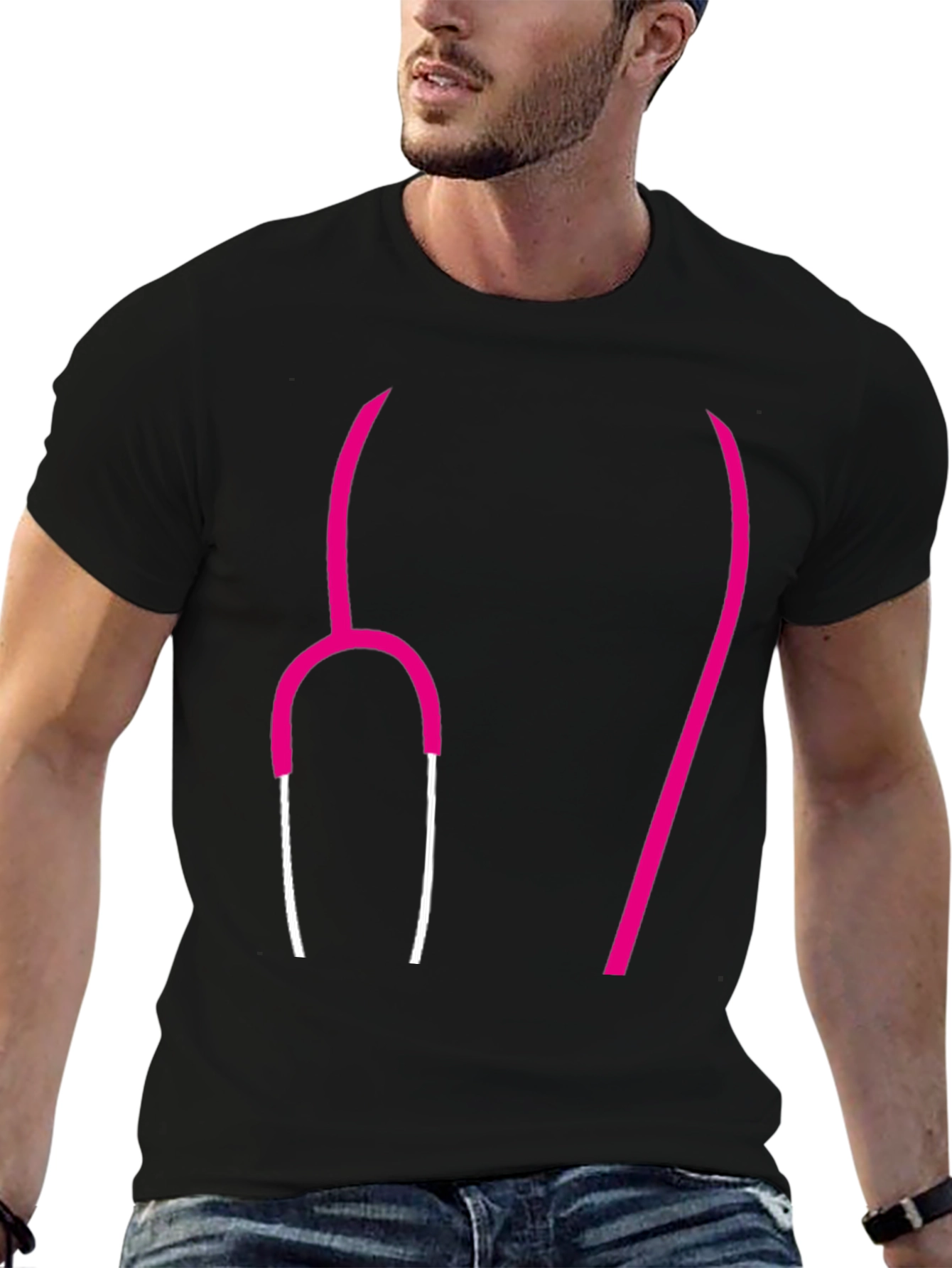 Stethoscope Graphic Tee - Doctor Nurse Medical Shirt
