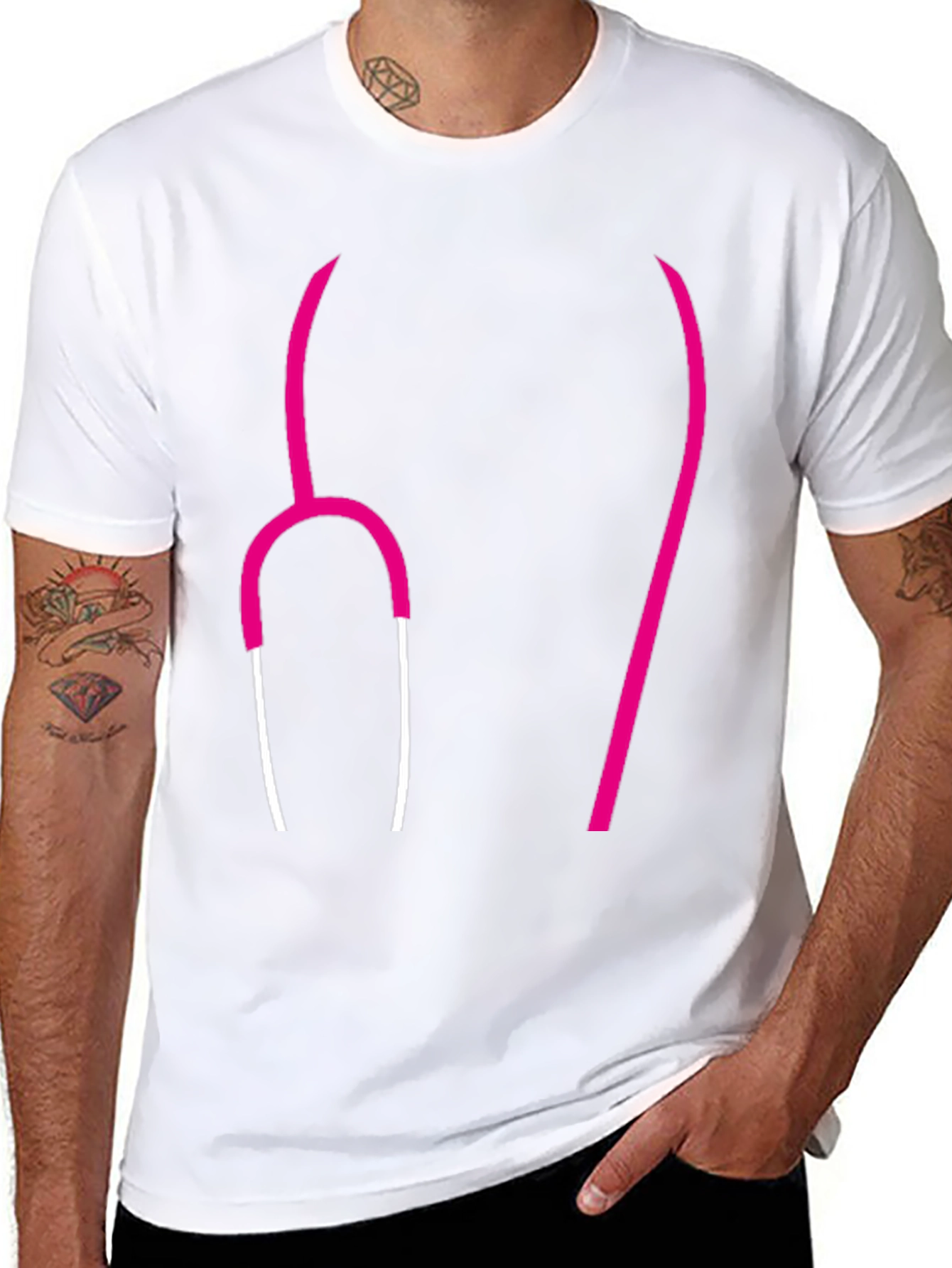 Stethoscope Graphic Tee - Doctor Nurse Medical Shirt
