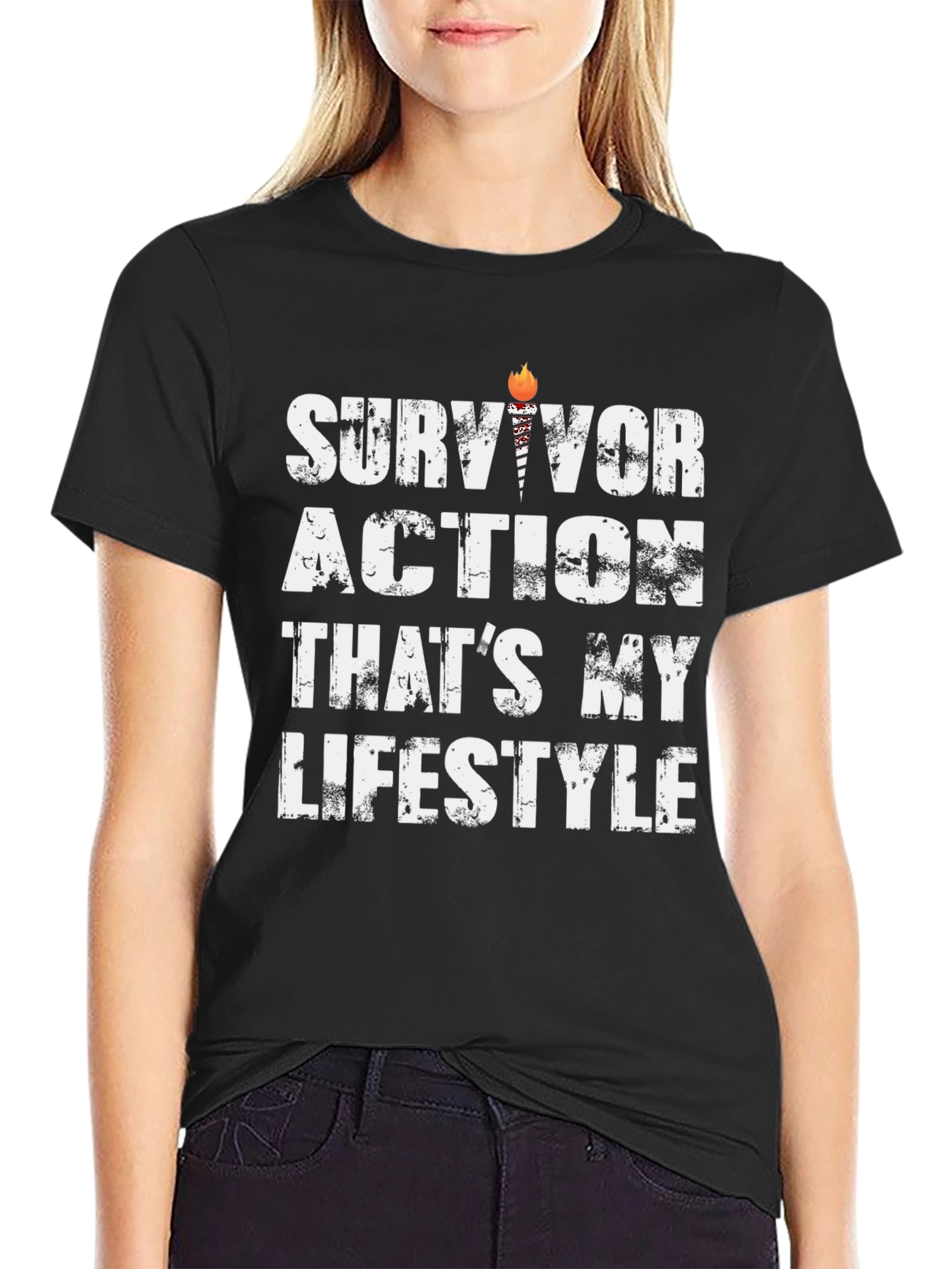 Survivor Action Lifestyle Graphic T-Shirt