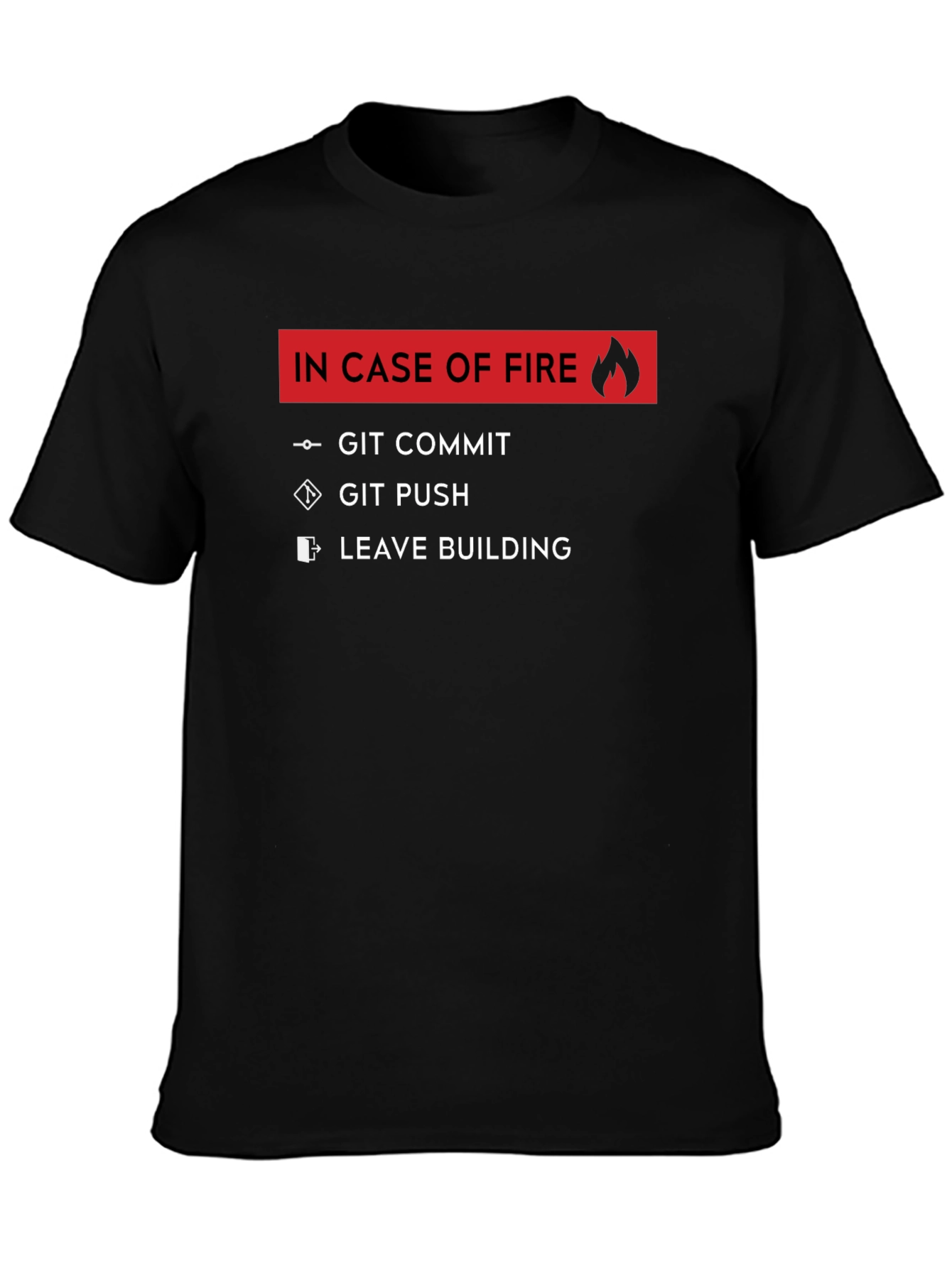 Programmer Humor T-Shirt - Git Commit Push
