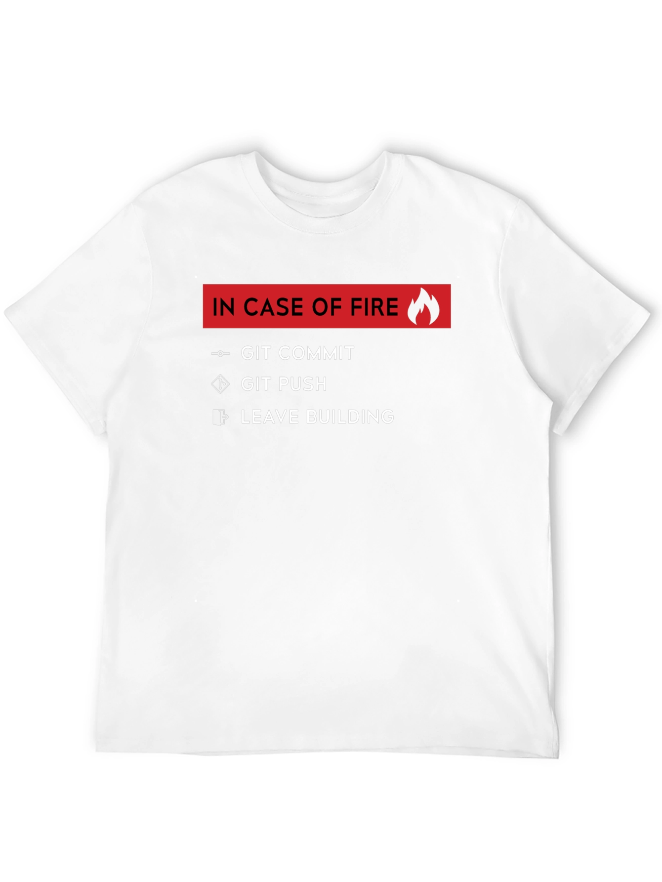 Programmer Humor T-Shirt - Git Commit Push