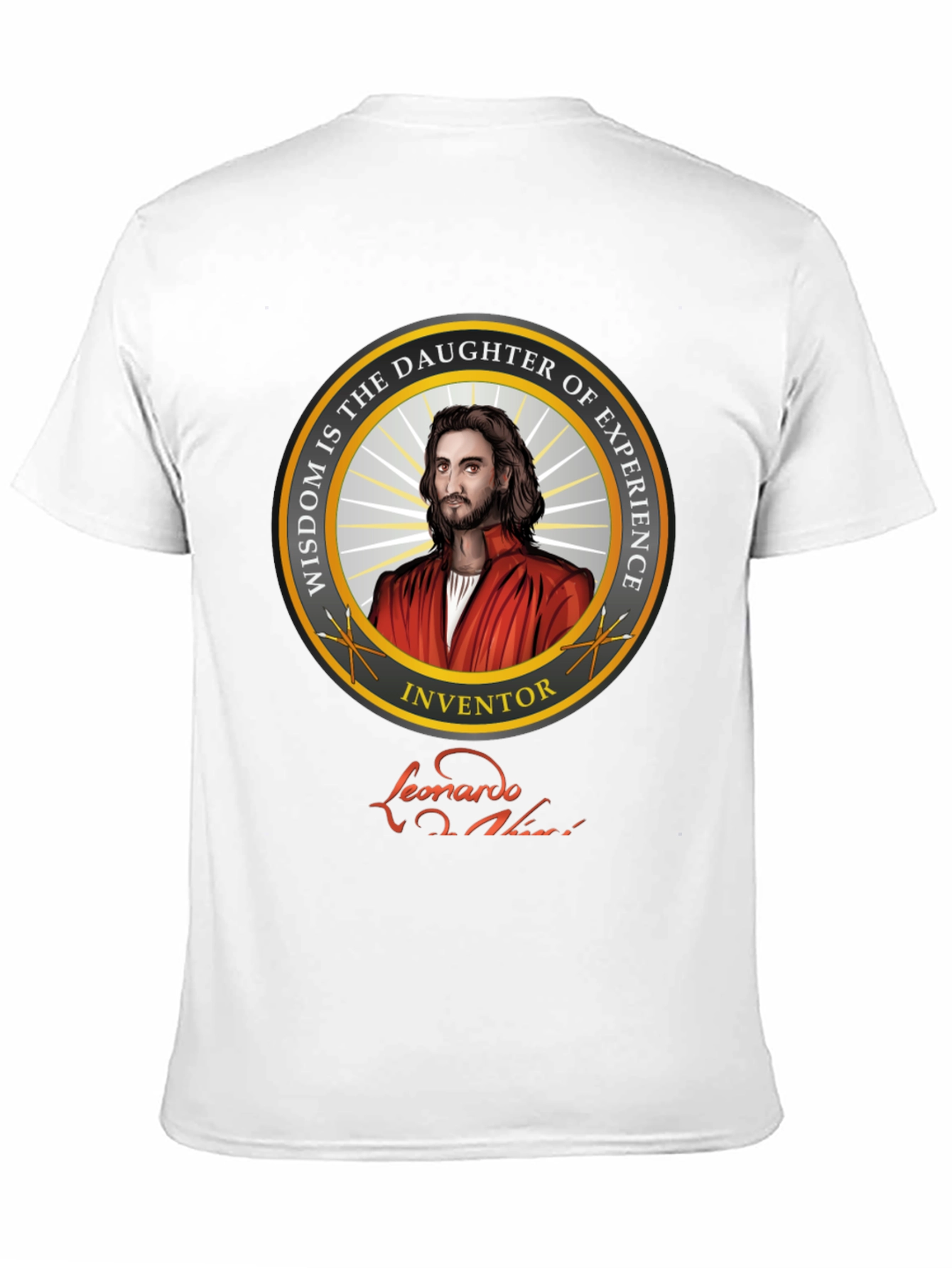 Leonardo Da Vinci T-Shirt - Wisdom and Experience