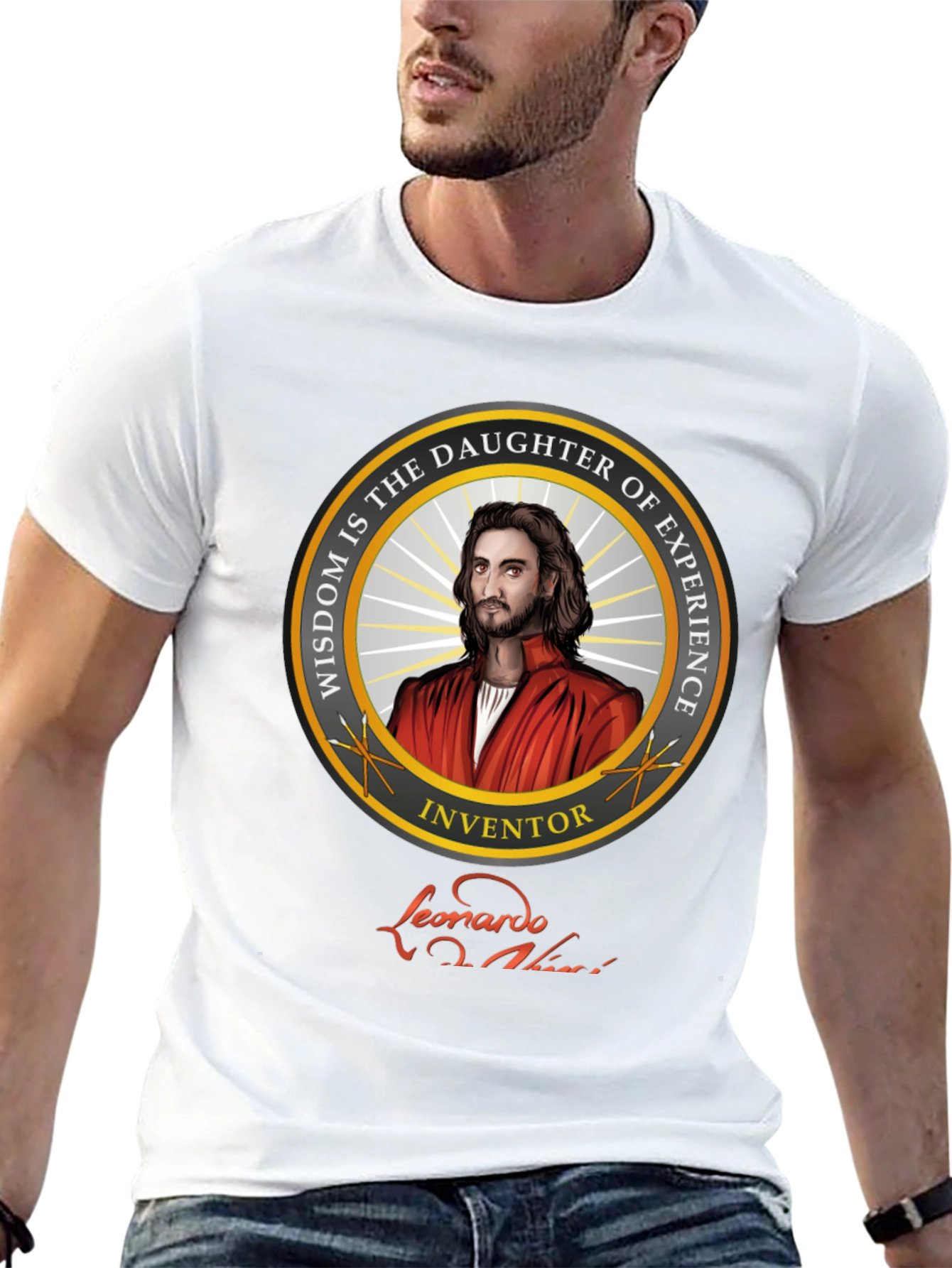 Leonardo Da Vinci T-Shirt - Wisdom and Experience