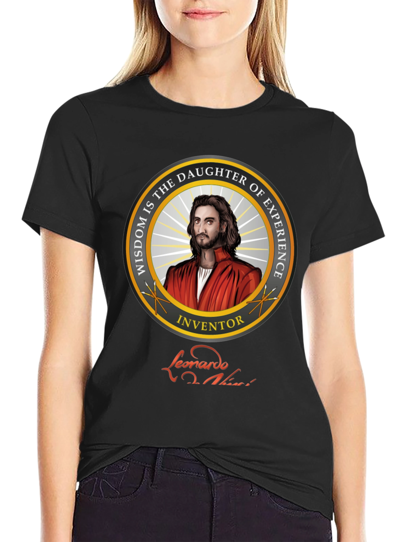 Leonardo Da Vinci T-Shirt - Wisdom and Experience