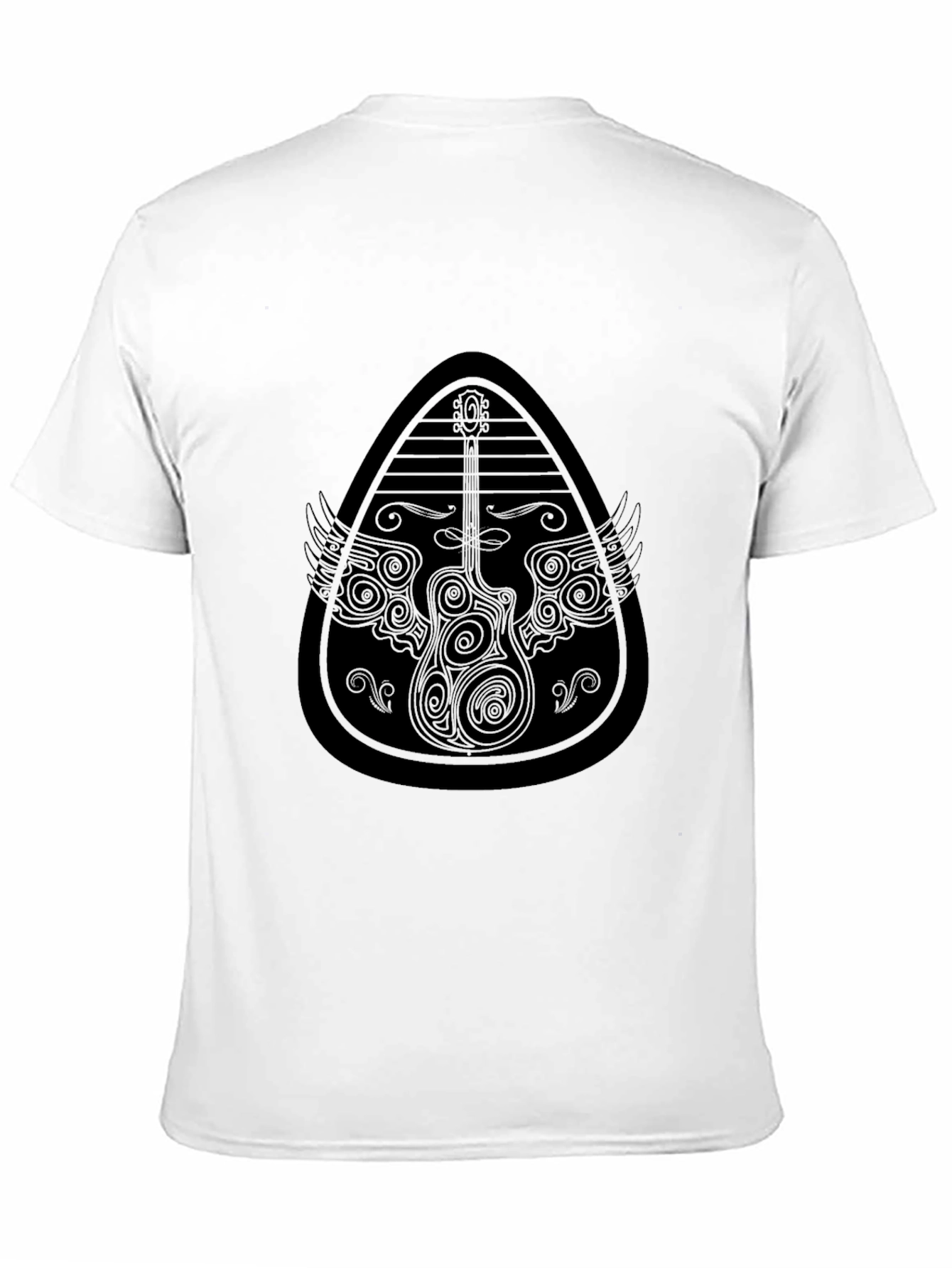 Guitar Pick Wings T-Shirt - Cool Graphic Tee