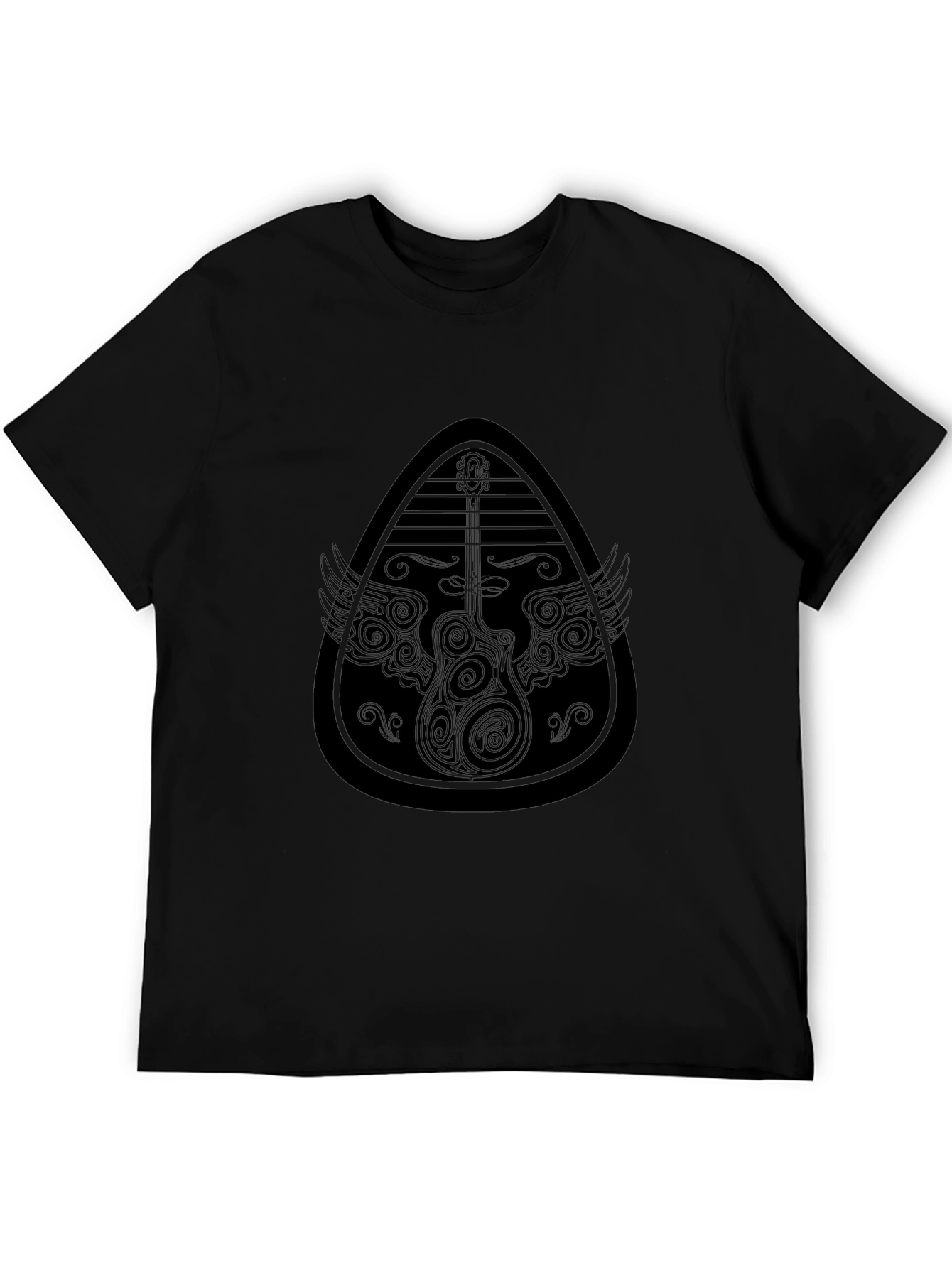 Guitar Pick Wings T-Shirt - Cool Graphic Tee