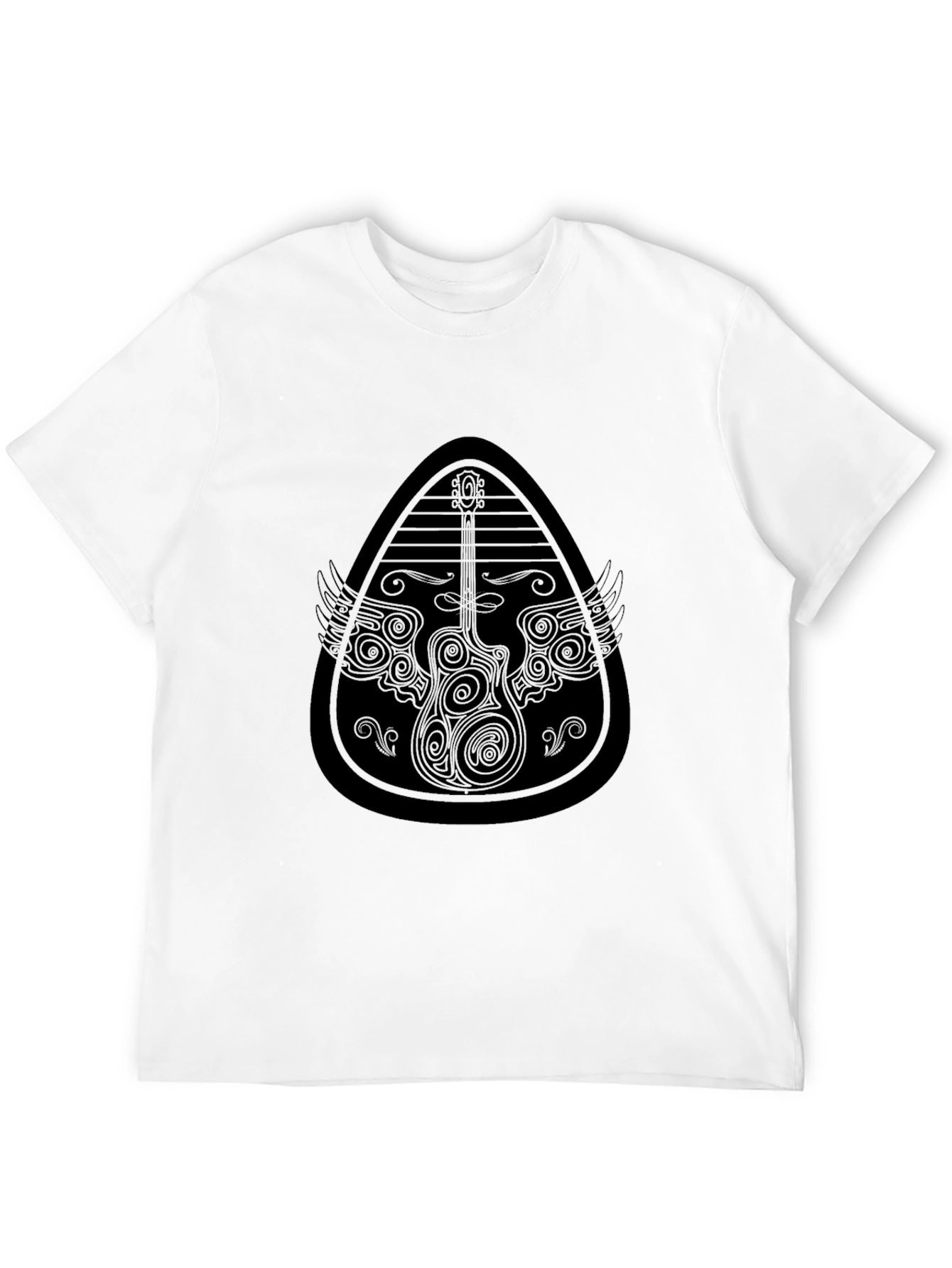 Guitar Pick Wings T-Shirt - Cool Graphic Tee