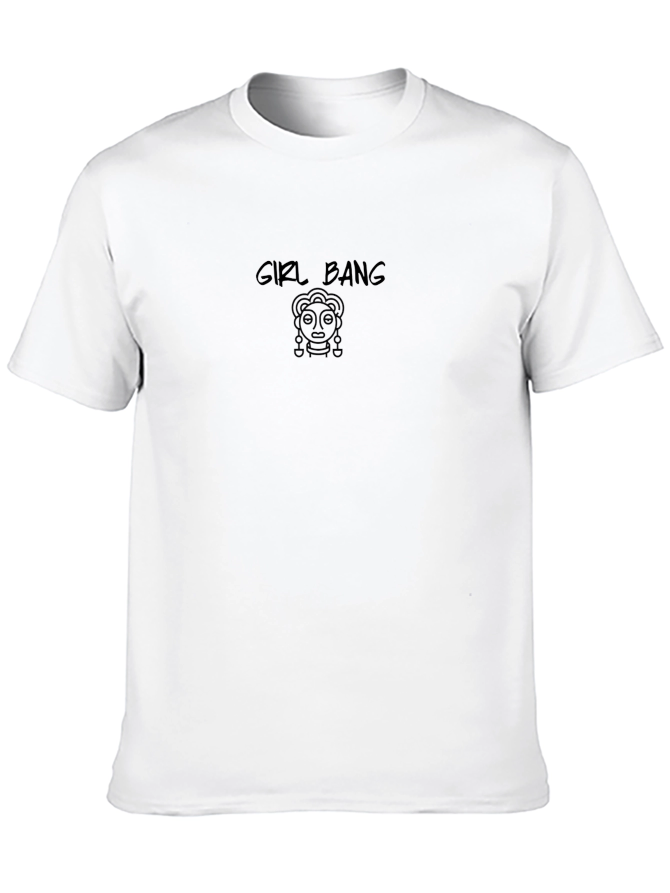 Girl Bang Graphic Black T-Shirt