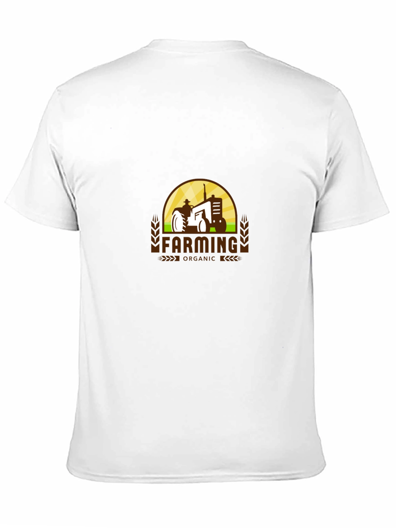 Farming Organic Tractor Graphic T-Shirt