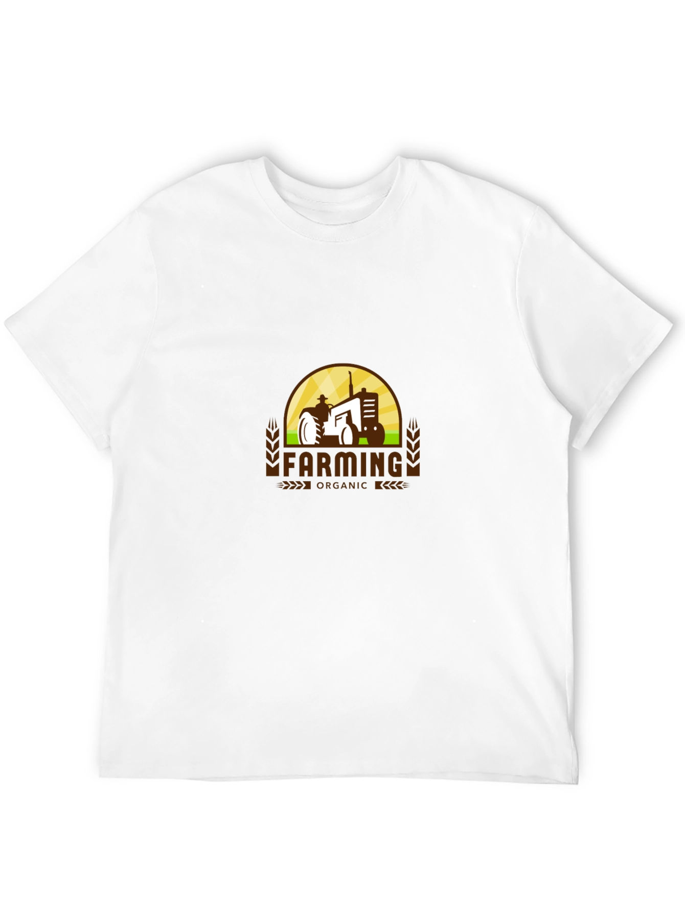 Farming Organic Tractor Graphic T-Shirt